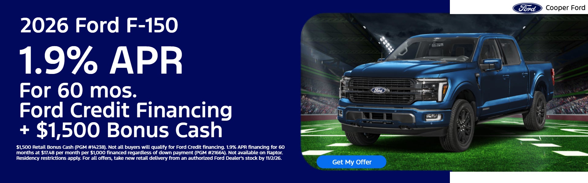 2026 Ford F-150 on offer