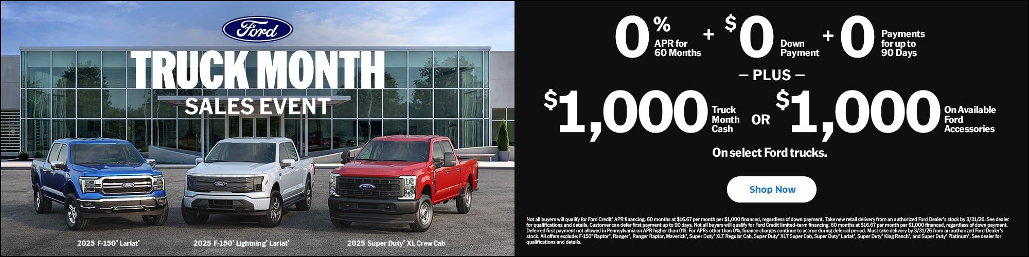 Truck Month Sales Event at Cooper Ford in Carthage NC